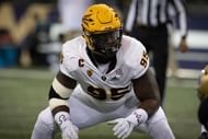 Wren plays with consistent leverage and a strong core, flashing some plays where he puts 300(+)-pounders flat on their backs, with a couple of them coming in the Michigan